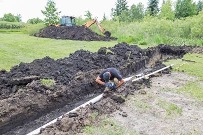 Septic System Excavation in Spring